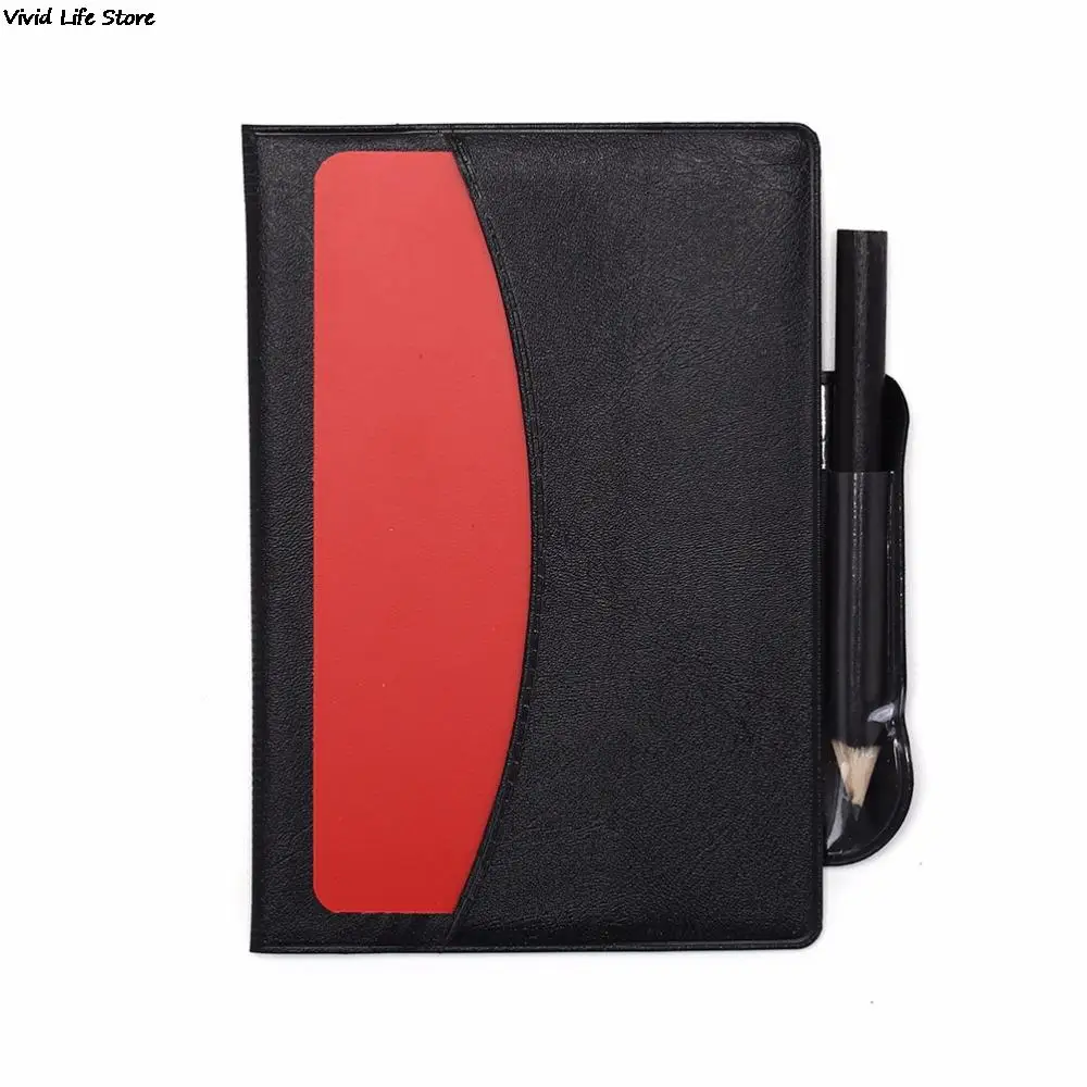 Футбольный арбитр красный желтый карточка карандаш спортивный блокнот