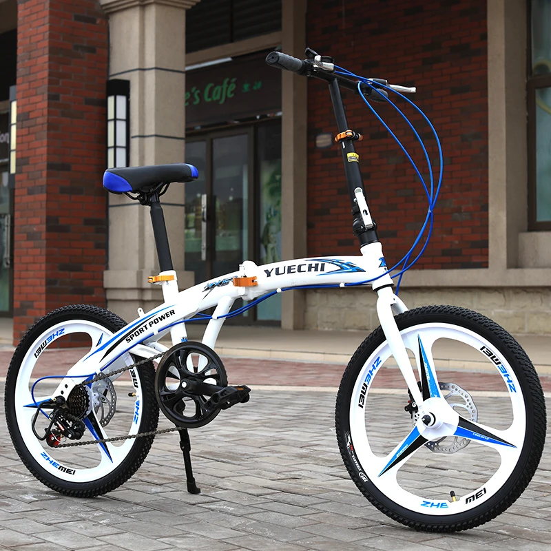 20 дюймов дисковый тормоз велосипедный портативный складной велосипед из