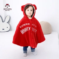 baby girl cloak coat cotton fall winter child clothes korean fashion lace hooded poncho cape toddler kid outerwear jacket 6m 3t
