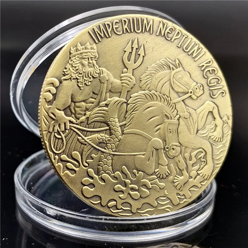 

Neptune Coin Greek Mythology Coin Poseidon Coin Trident Coin