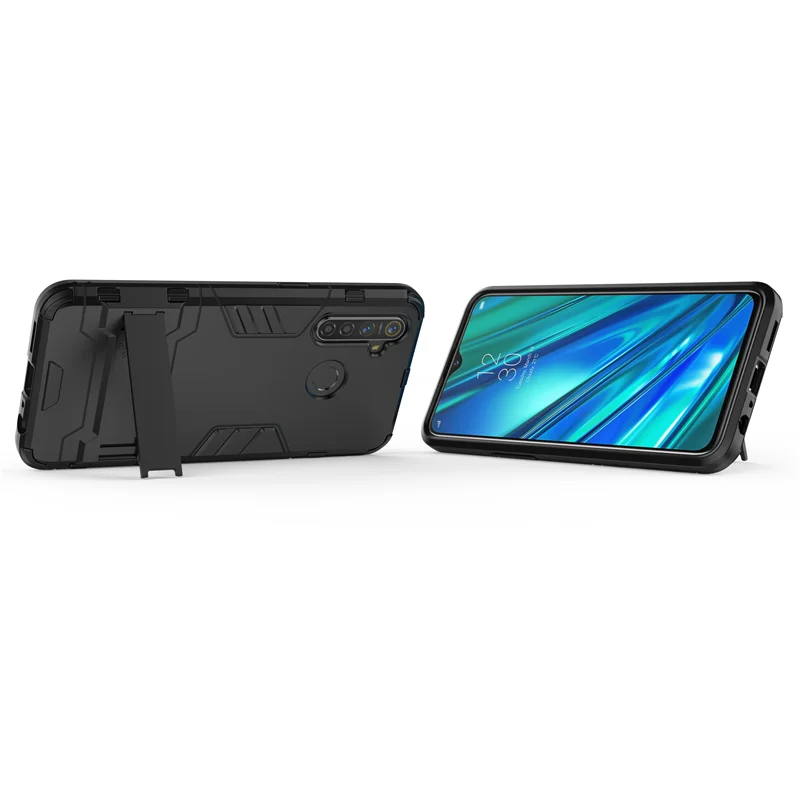 For Realme 5 Pro Case OPPO Armor Phone Silicone +Plastic Hard Back Cover Funda Capa | Мобильные телефоны и аксессуары