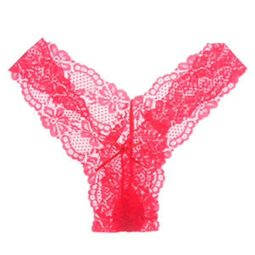 

Women's G-String Thongs Sexy Lingerie Lace Panties Briefs Underwear Intimate Ladies Low-Ris Transparent T-back Panties