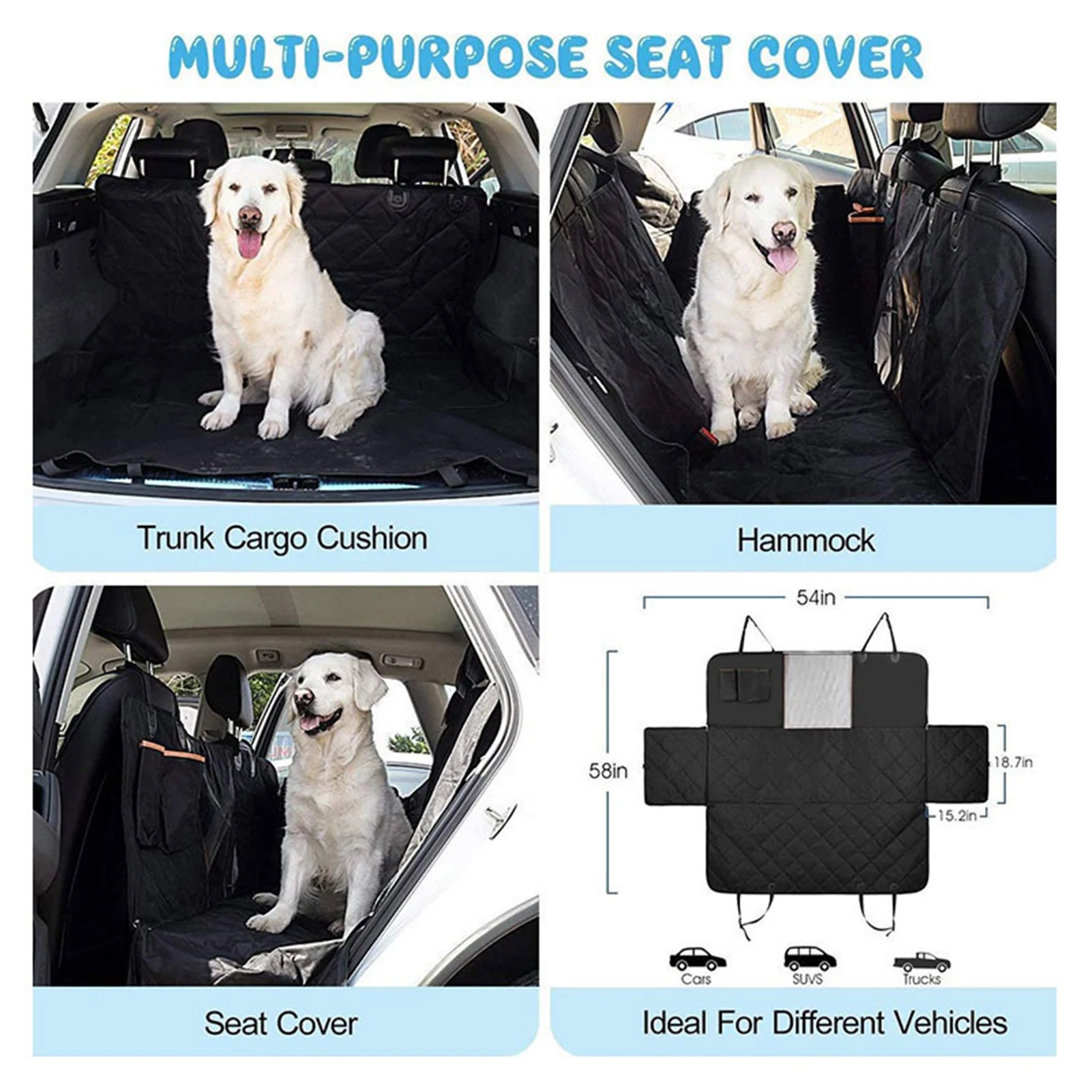 買取 犬用カーシートカバー,防水リアシート,ペット用トラベルマット,犬と猫の犬のキャリア,ハンモック,クッションプロテクター