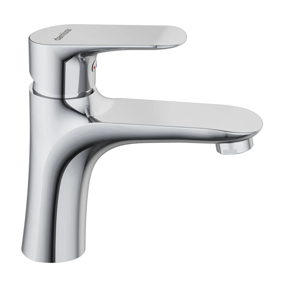 Washbasin mixer without d/c Red Blue by Damixa Palace Grand 460210000 plumbing water tap mixing hot cold Fixture Home Improvement |