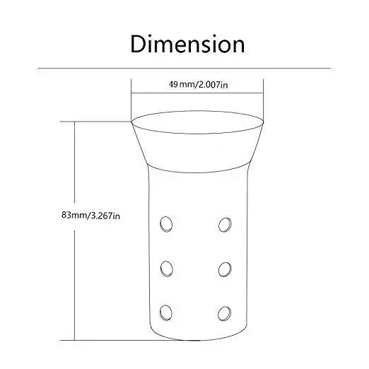 Универсальный глушитель выхлопной трубы из нержавеющей стали 51 мм Глушитель дБ