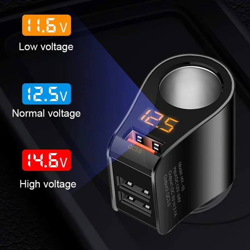 Удлинитель автомобильного зарядного устройства адаптер прикуривателя