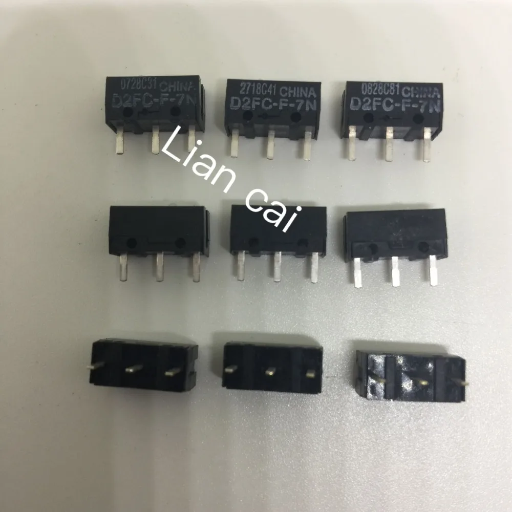Бесплатная доставка 100 шт. Микропереключатель D2FC-F-7N для мыши D2F-J следующего поколения.