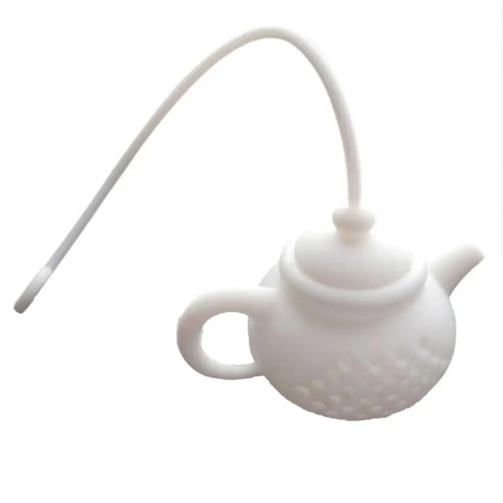 

Teapot-Shape Tea Infuser Strainer Eco-friendly Shock-absorbing Kettle-shape Loose Leaf Tea Ball Filter Diffuser for Kitchen