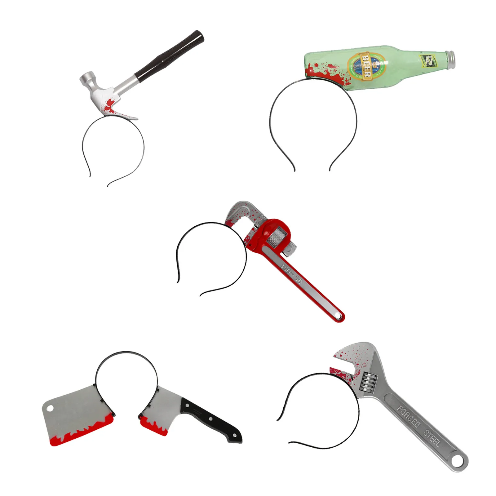 Искусственный реквизит для Хэллоуина забавные ножницы нож головной убор