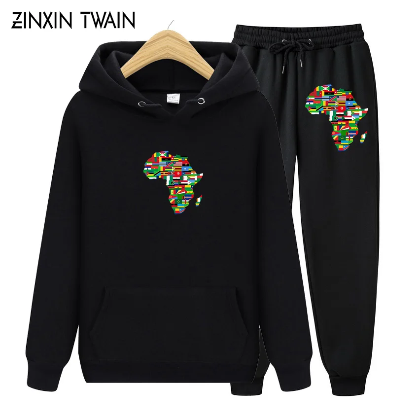 Страны Африки флаг карта SweaterAfrican Американский вечерние гордость летний
