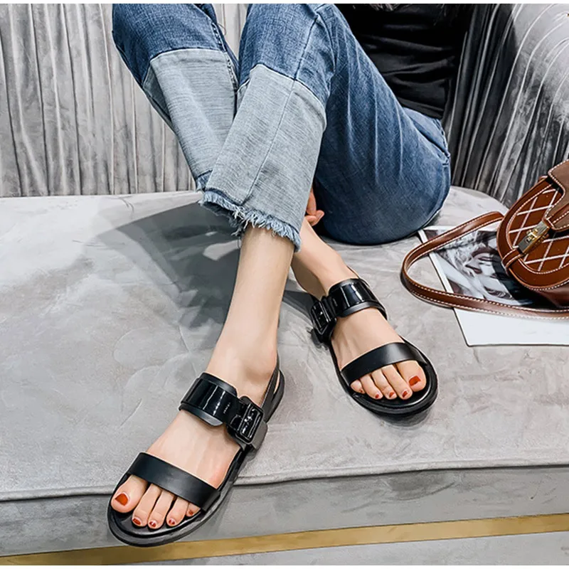

DoraTasia 2020 New Arrivals 2020 New Arrivals Flat Heel Flat Heel With Metal Decoration Fashion Casual Woman Flat Heel Sandals