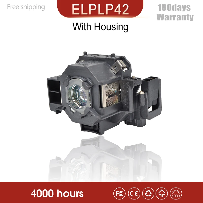 Бесплатная доставка Высокое качество ELPLP42 / V13H010L42 проектор лампы Buld для EMP 83
