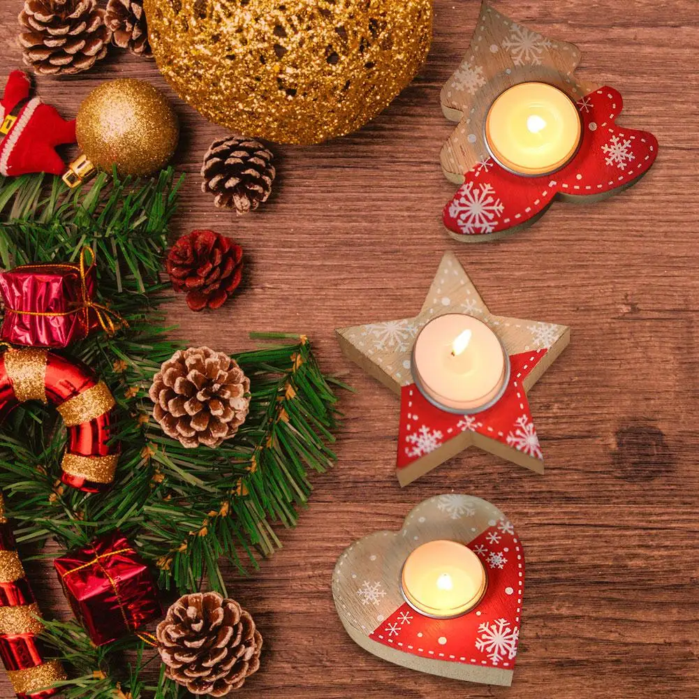 Рождественский подсвечник новые рождественские деревянные декорации любовь