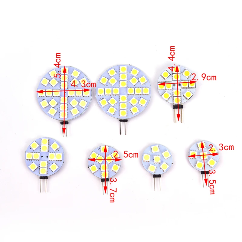 

G4 LED Round Range Hood Bulb 12V SMD5050 LED Light White / Warm White Bulb Lamp