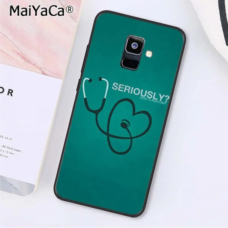 A16 MaiYaCa Американский ТВ Анатомия чехол для телефона для samsung Galaxy A7 A8 A6 плюс A750 A9 A50 A70 A20 A30 A40 - Цвет: A16