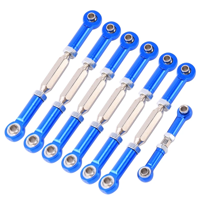 

7PCS Adjustable Metal Pull Rod Link Rod Linkage for 1/10 Traxxas Slash 4X4 / 2WD Short Course Car Upgrade Parts