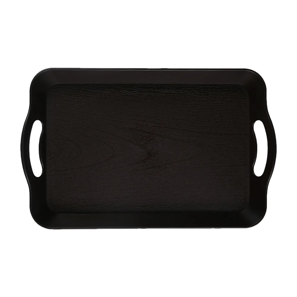 

1Pc Japanese-style Bread Tray Baked Dessert Self-service Dish Bread Plate (Black)