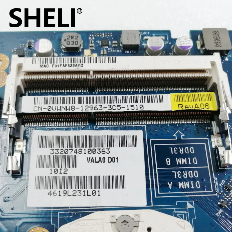 Для DELL E6540 Материнская плата ноутбука CN-0VWNW8 0VWNW8 VWNW8 VALA0 LA-9411P PGA947 DDR3L HD8790M 2 Гб |