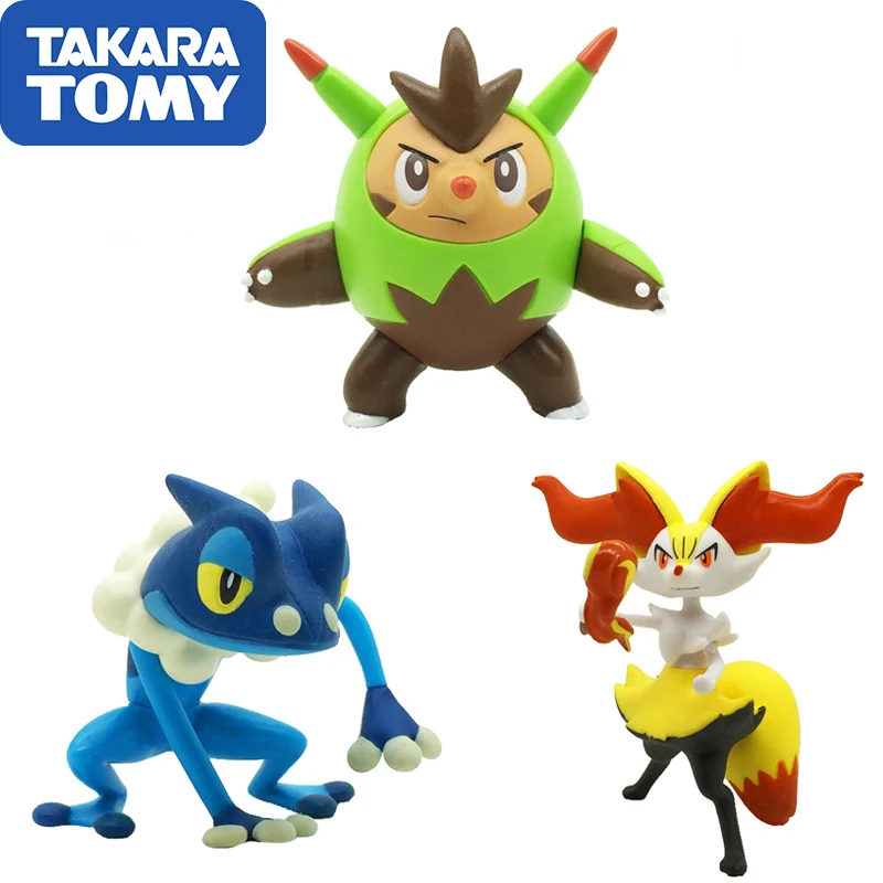 TAKARA TOMY Pokemon настоящая игрушка кукла Большой SP шарнир подвижный Delphox Greninja Quilladin