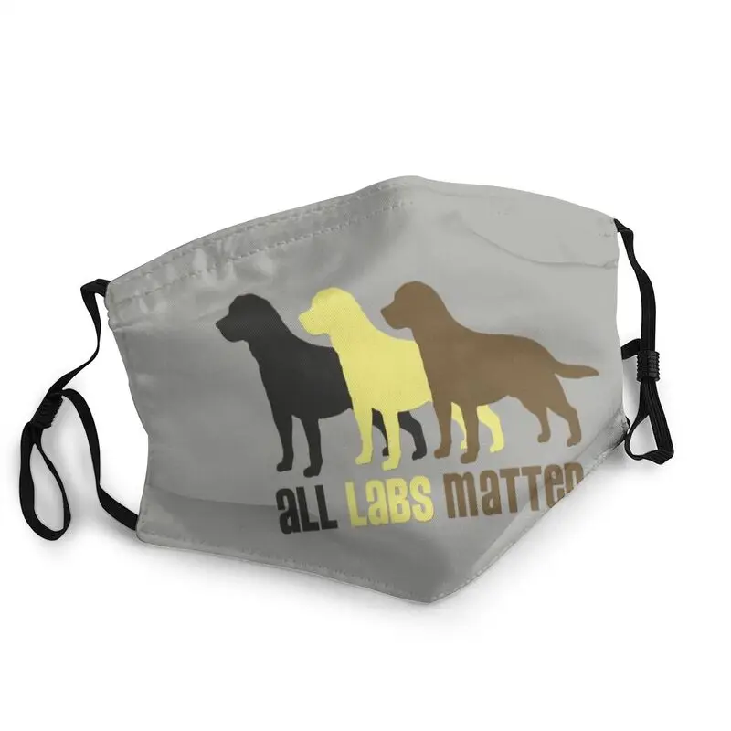 

Милый собак ретривера Лабрадора многоразовая маска для лица все лабораторий материи маска против пыли Защитная крышка респиратор рот муфе...