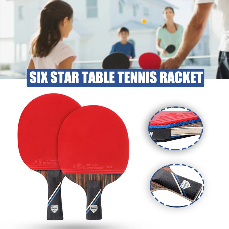 

KOKUTAKU PingPong Paddles with Carbon Structure Lightweight Long Lasting Comfortable to Hand Best Gift for Sports Fans B2Cshop