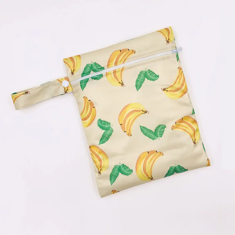 Banana Herbabe Детские Пеленки сумки Водонепроницаемая прогулочная коляска сумка для мамочек для ухода за ребенком 30x40 см многоразовые подгузники из ткани Сменные подгузники сумка - Цвет: Banana