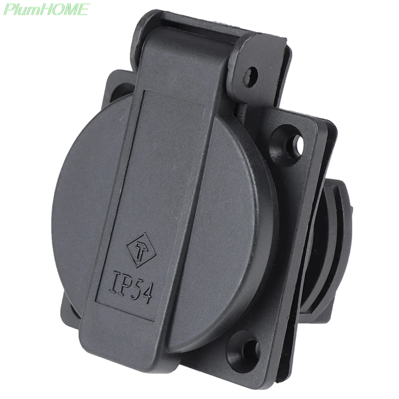 

1PCS Waterproof AC 250V German Standard Power Outlet Single Plug Wall Socket