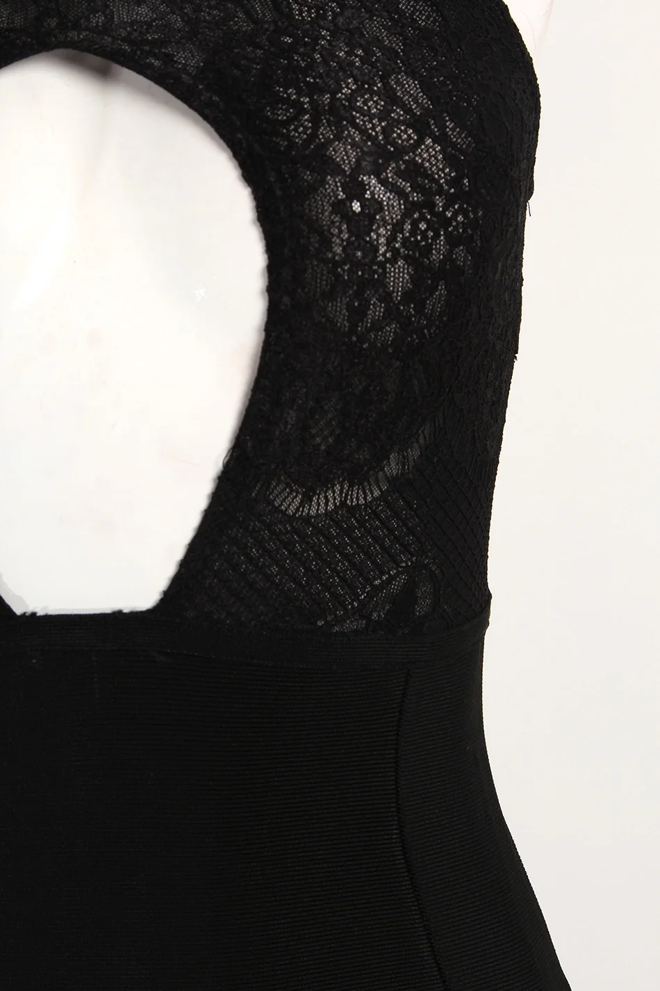 Новинка 2021 женское черное ажурное кружевное лоскутное облегающее Бандажное