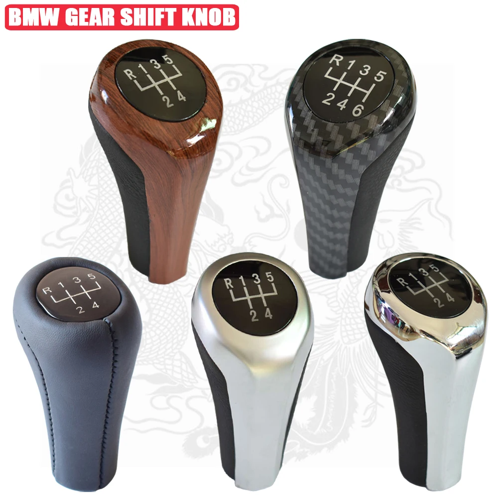 

Advanced Leather Gear Shift Knob For BMW 1 3 5 6 Series E30 E32 E34 E36 E39 E46 E53 E60 E61 E63 E81 E82 E90 5/6 Speed Gear Head