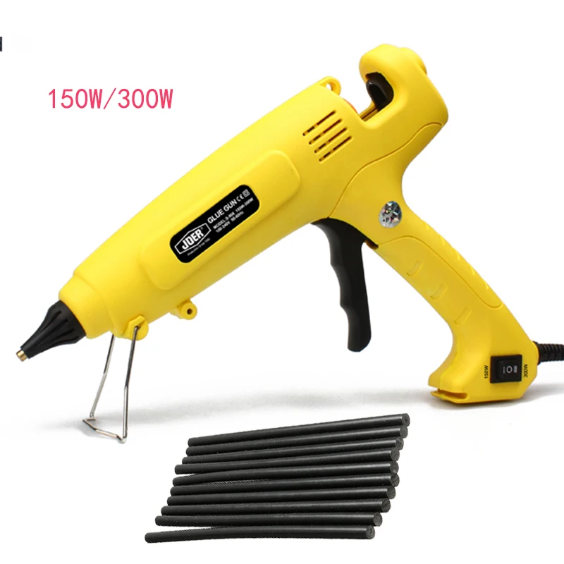 

150W 300W Hot Melt Glue Gun EU Plug Adjustable Professional Copper Nozzle Heater Heating Wax 11mm Glue Stick DIY Hand Tools