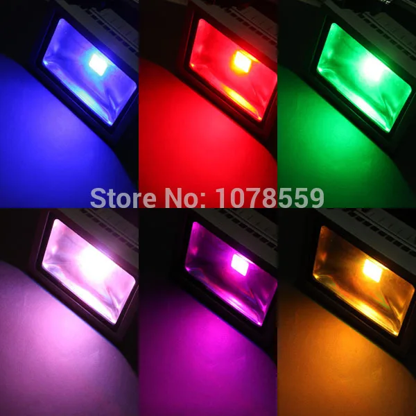

Wholesale Waterproof 20W Outdoor LED Flood Light Floodlight RGB LED Outdoor Lighting Lamp free shipping