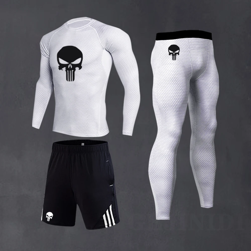 

Men's Casual Sportswear Track Suit Running Wear Stretch Male Basketball Sports Set Gym Fitness Exercise Quick-Drying Sweatshirt