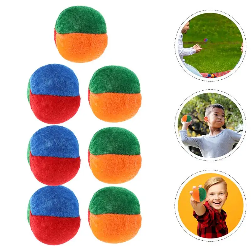 

1 Set Kids Sandbags Durable Good Colored Earthbags Game Cloth Balls Kids Sandbag