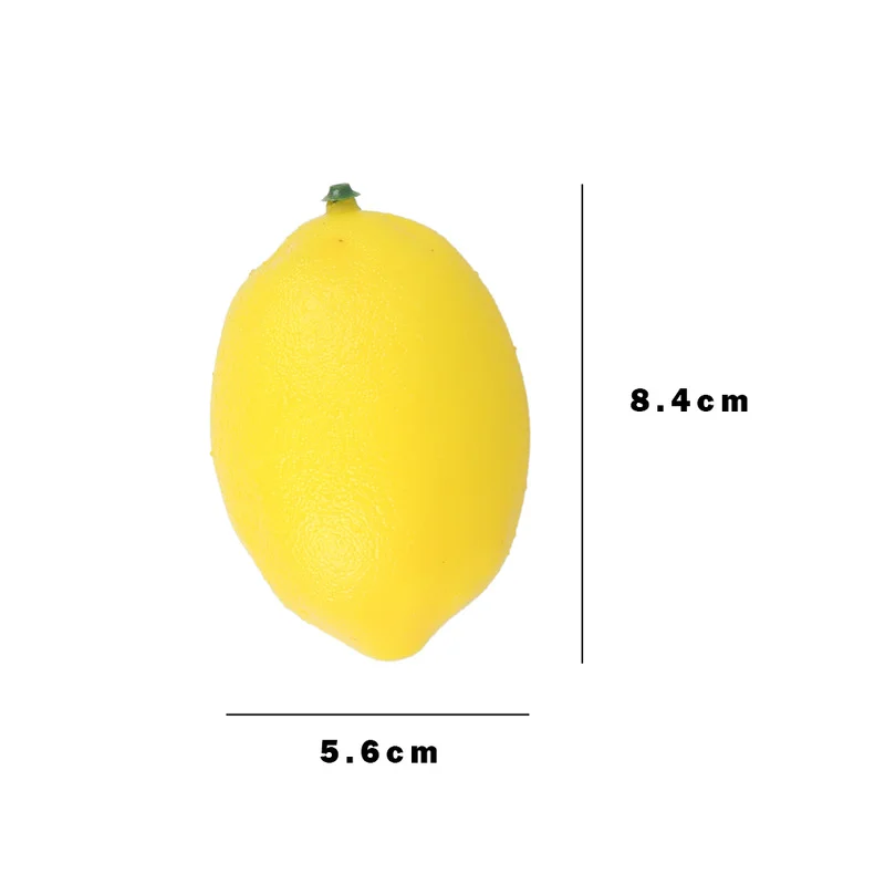 

4PCS Simulation Lemon Model Artificial Lemons Fruits Photography Prop Home Figurine Garden Wall Decoration Fruit Store Ornaments