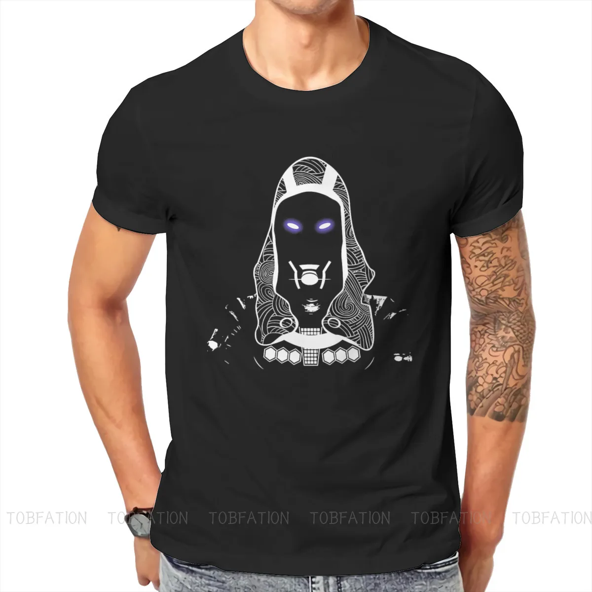 

Tali Mass Effect Game T Shirt Vintage Grunge Big size Crewneck TShirt Top sell Harajuku Men's Short Sleeve