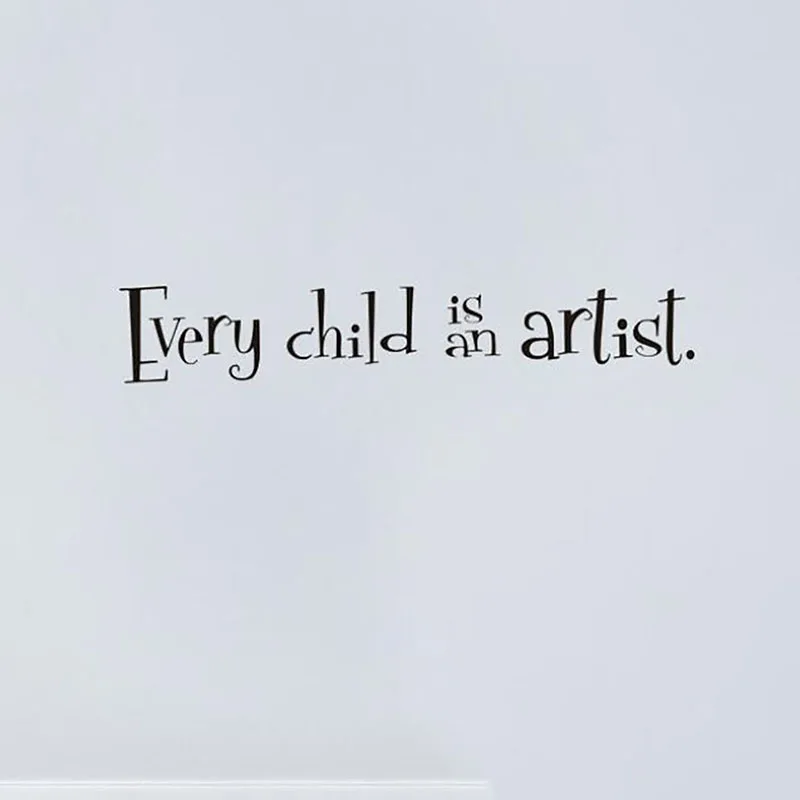 Каждый ребенок-художник настенный стикер гостиная спальня украшение для дома