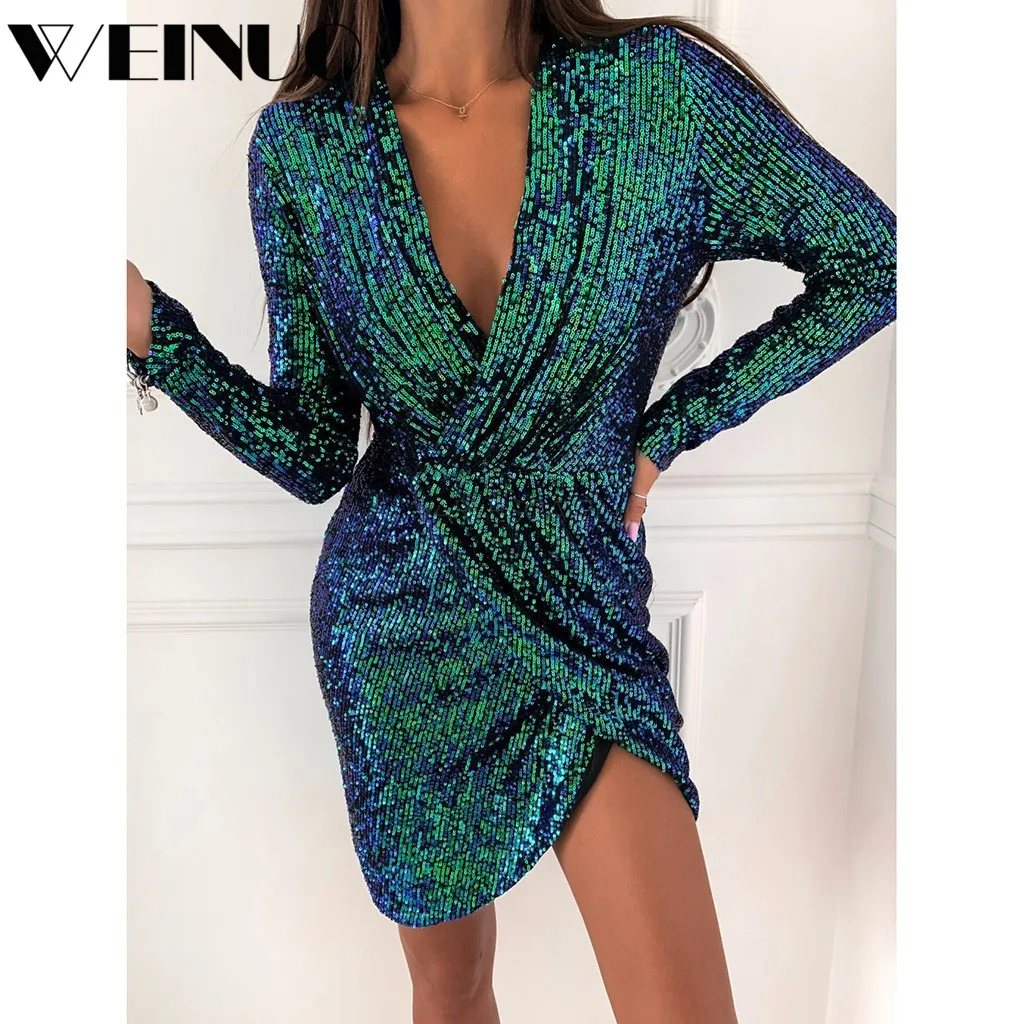 Женское платье Vestidos 2019Top популярное женское с глубоким v образным вырезом и