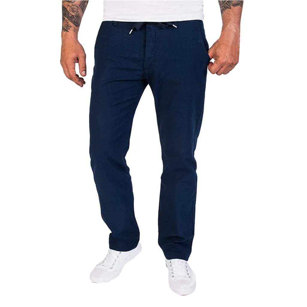 Брюки мужские комбинезоны повседневные карманные спортивные Рабочие свободные