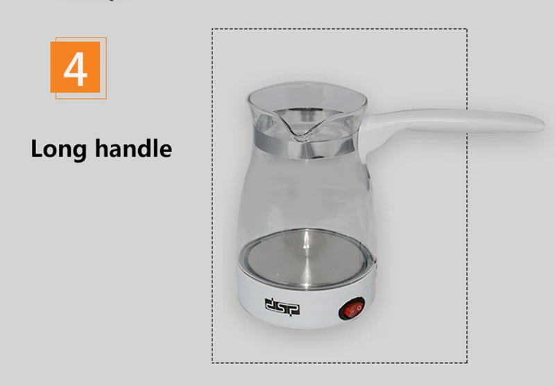 Glass Coffee Machine Turkey Coffee Maker Travel Electrical Coffee Pot Boiled Milk Coffee Kettle for Gift