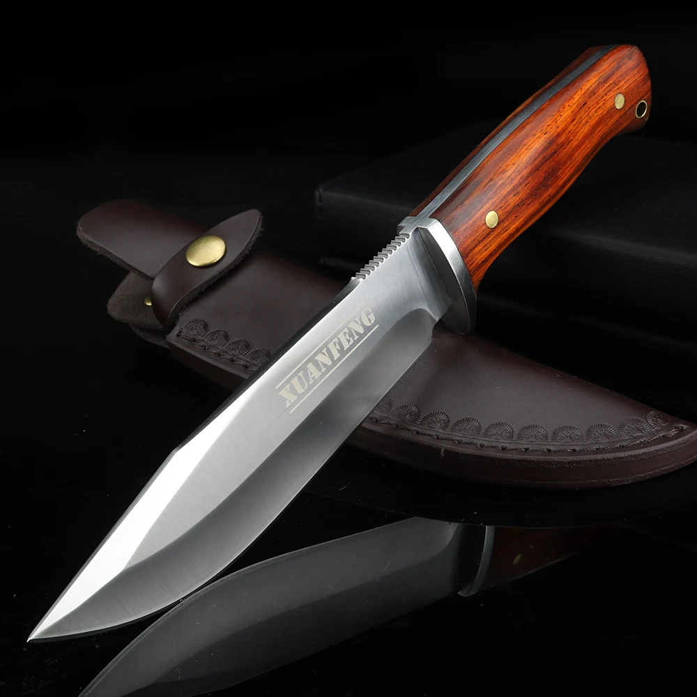 

Стальной прямой нож FOMALHAUT ручной работы, многофункциональный нож для дикой охоты, кемпинга