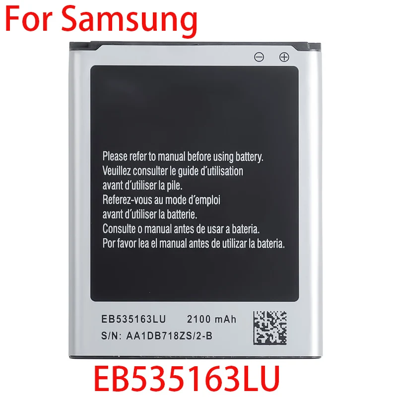 100% реальный 2100mAh EB535163LU для Samsung I9082 Galaxy Grand DUOS I9080 I879 I9118 Neo + i9168 i9060 батарея телефона