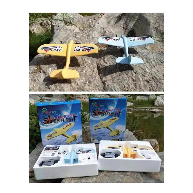 

HM-8828 Upgrate RC Airplane Ready to Fly 340mm Wingspan EPP Indoor Stunt Aircraft with LED RC Plane RTF Version RC Racing Drones