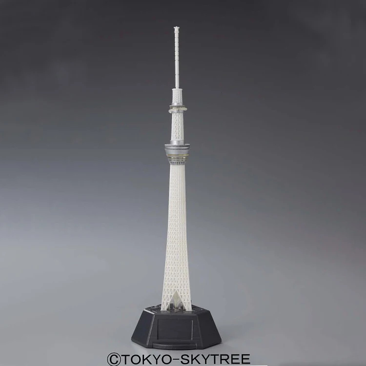 Оригинальные фигурки Bandai 1/2400 сборные с изображением Токийского неба и дерева