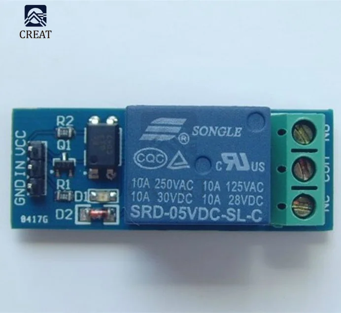 Релейный модуль с оптроном для Arduino PIC AVR DSP ARM 5 В 1 канал | Электронные компоненты и