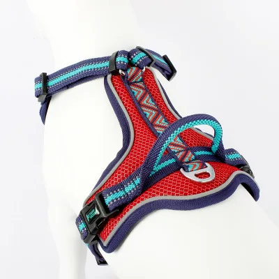 Dog Cat Harness Reflective Vest Pet Chest Strap Mesh Breathable and Walking Leash Leads for Puppy Small Medium Dogs | Дом и сад