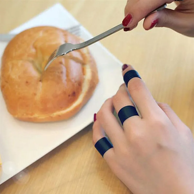 Набор колец для пальцев Timlee R043, простой черный матовый набор колец с геометрическим узором, 3 шт./компл., модные ювелирные изделия, оптовая продажа