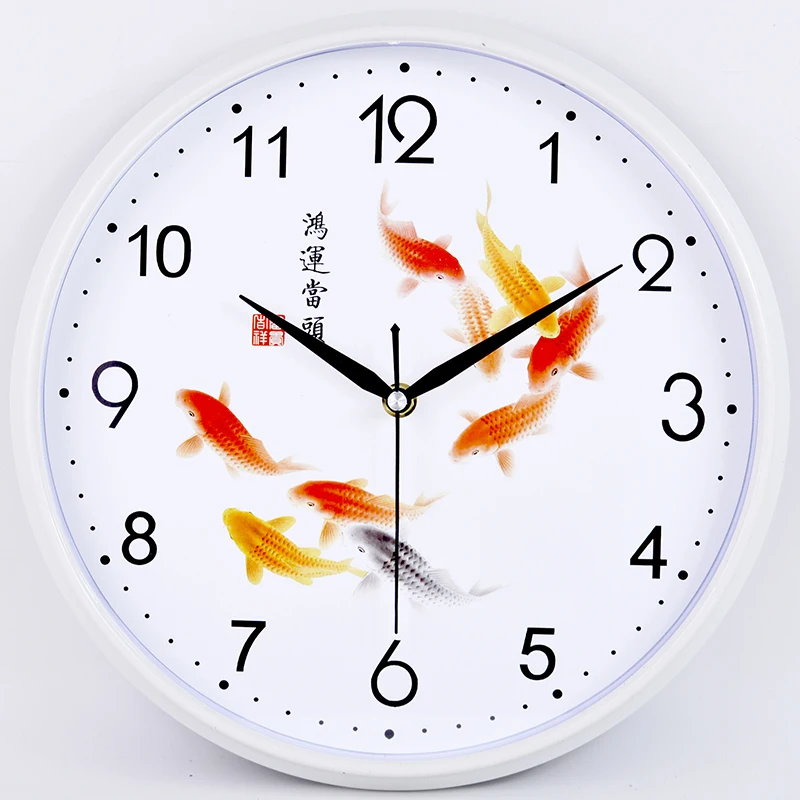 Бесшумные китайские настенные часы винтажные классические простые ретро