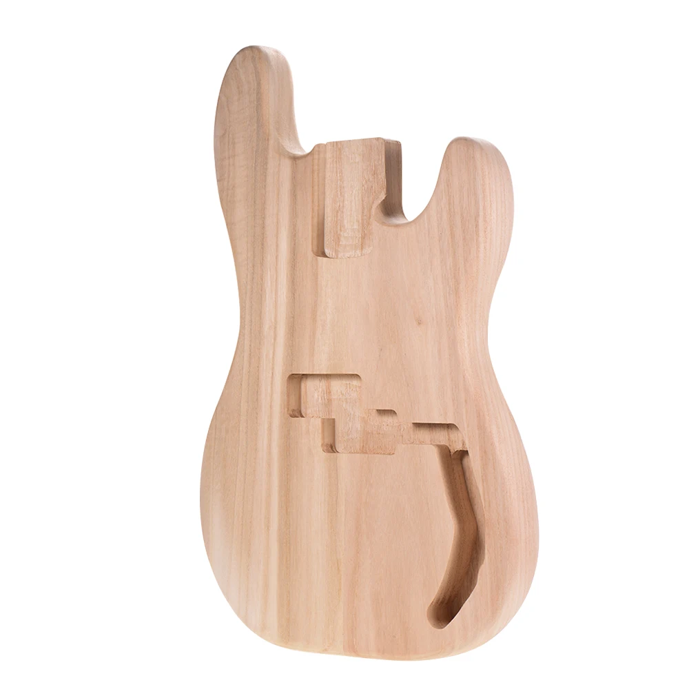 Muslady PB-T02 незавершенная электрогитара корпус Sycamore деревянный пустой корпус гитары для PB Стиль бас-гитары diy части