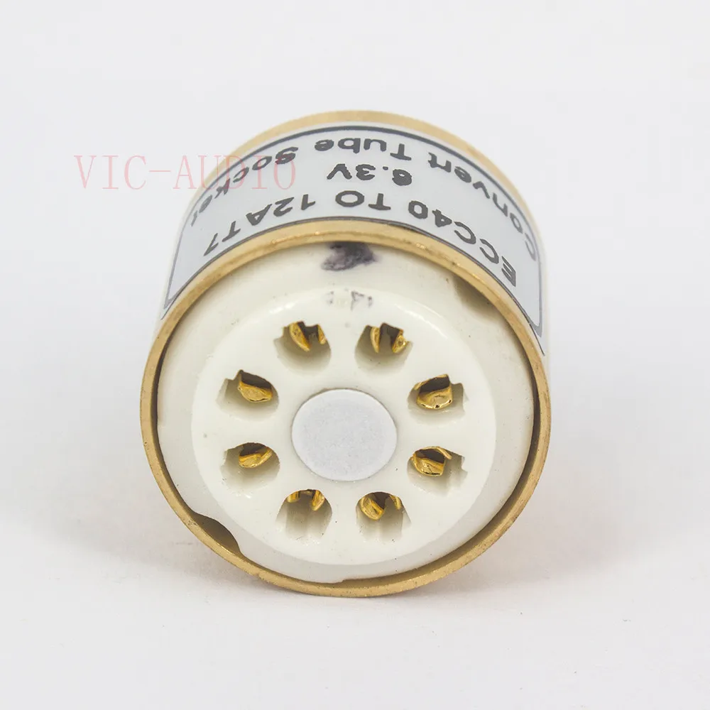 1 шт. ECC40 до 12AX7 12AT7 ECC83 ECC82 12AU7 6 3 В) 8Pin 9PinTube DIY звуковая вакуумная трубка адаптер