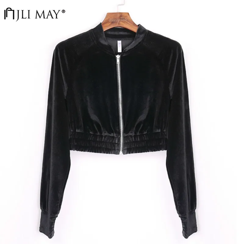 

JLI MAY Women Sweatshirt Sets Solid Two Piece V-Neck Short Zipper Zip-up Tops Autumn Winter Slim Fit Casual Sports Pants